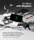 Ringke Silicone Samsung Galaxy S25 Ultra Hoesje MagSafe / Qi2 Back Cover Zwart afbeelding 4