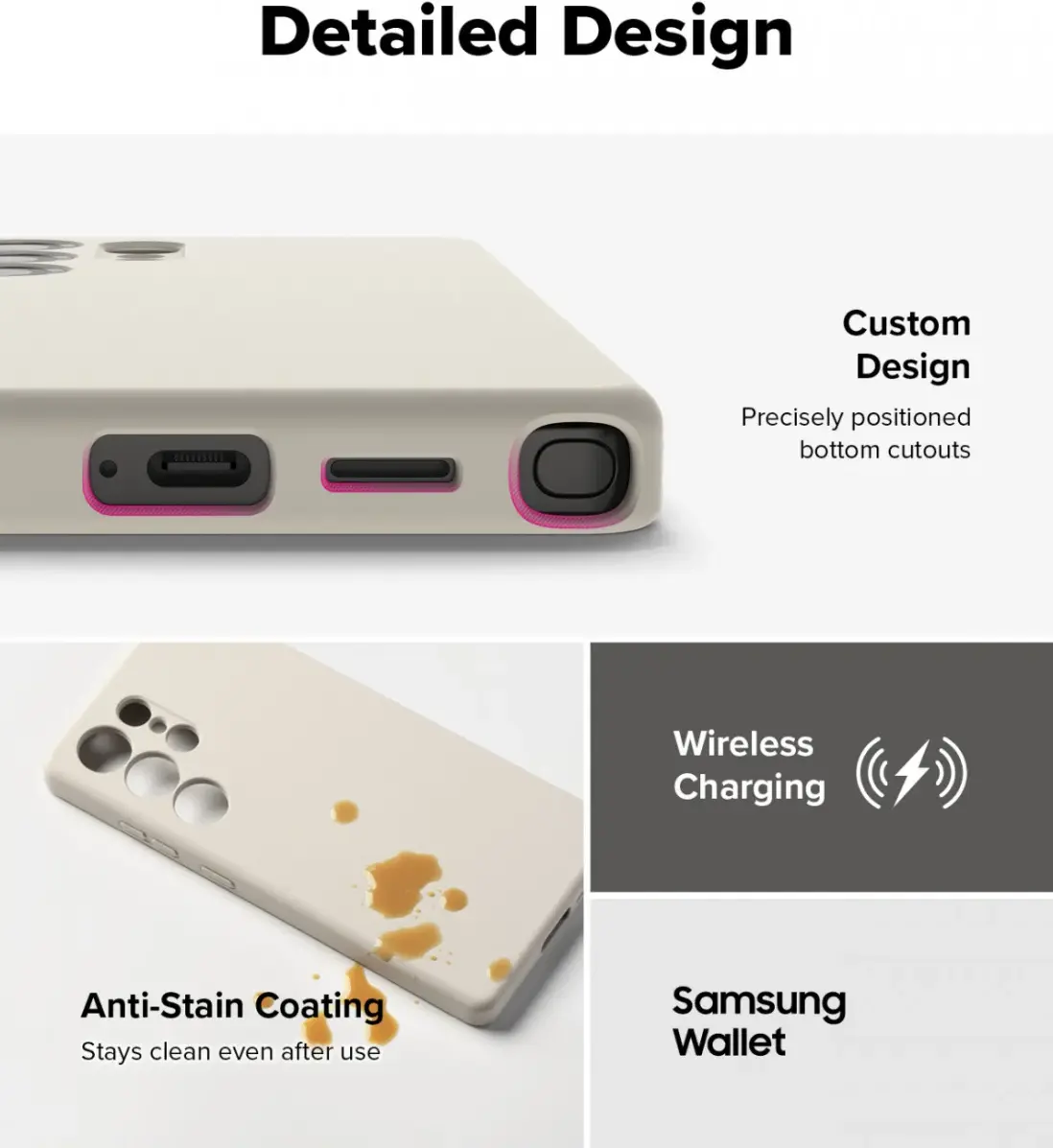 Ringke Silicone Samsung Galaxy S25 Ultra Hoesje MagSafe / Qi2 Back Cover Grijs afbeelding 10