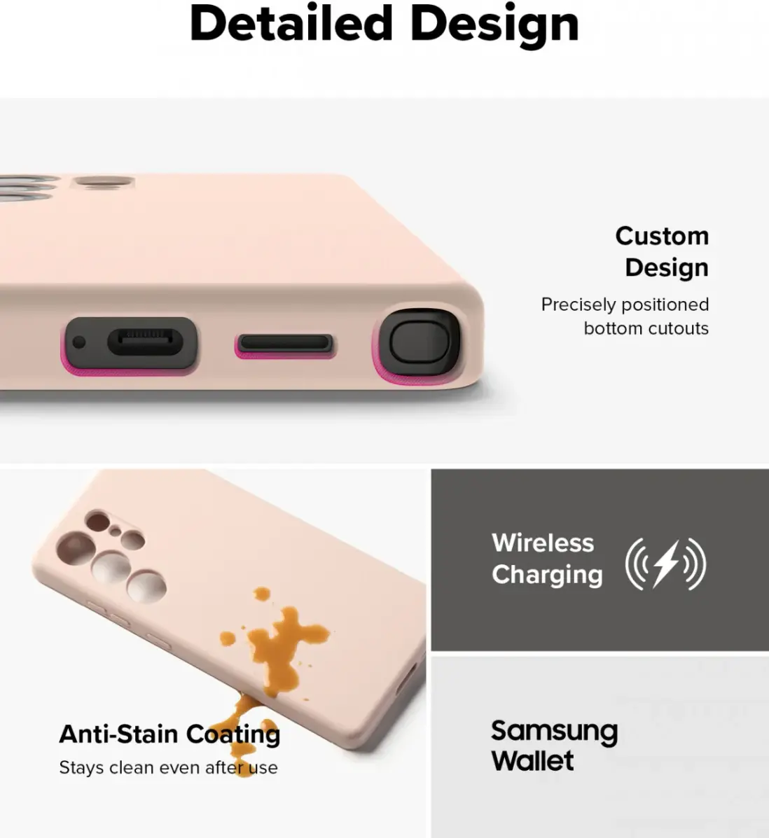 Ringke Silicone Samsung Galaxy S25 Ultra Hoesje MagSafe / Qi2 Back Cover Roze afbeelding 10
