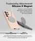 Ringke Silicone Samsung Galaxy S25 Ultra Hoesje MagSafe / Qi2 Back Cover Roze afbeelding 5