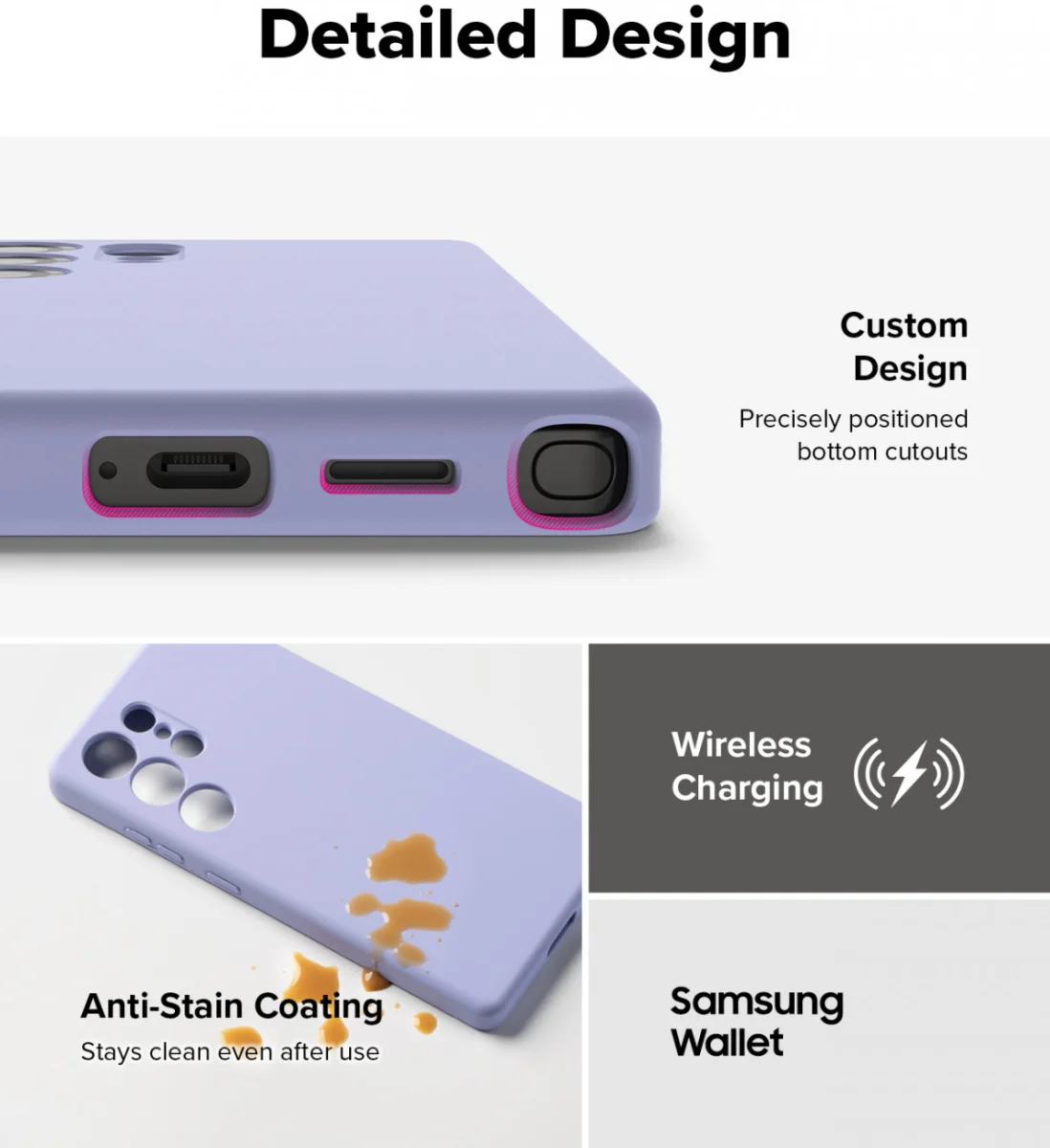 Ringke Silicone Samsung Galaxy S25 Ultra Hoesje MagSafe / Qi2 Back Cover Paars afbeelding 10