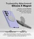 Ringke Silicone Samsung Galaxy S25 Ultra Hoesje MagSafe / Qi2 Back Cover Paars afbeelding 5