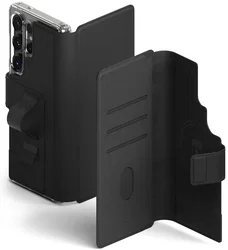 Ringke Folio Grip Wallet Magnetic Samsung Galaxy S25 Ultra Hoesje Zwart afbeelding