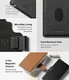 Ringke Folio Grip Wallet Magnetic Samsung Galaxy S25 Ultra Hoesje Zwart afbeelding 11
