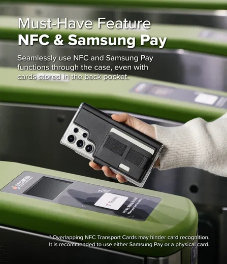 Ringke Folio Grip Wallet Magnetic Samsung Galaxy S25 Ultra Hoesje Zwart afbeelding 12