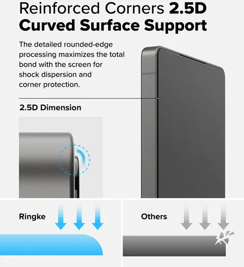 Ringke Easy Slide Samsung Galaxy S25 Ultra Screen Protector met Jig 2-Pack afbeelding 14