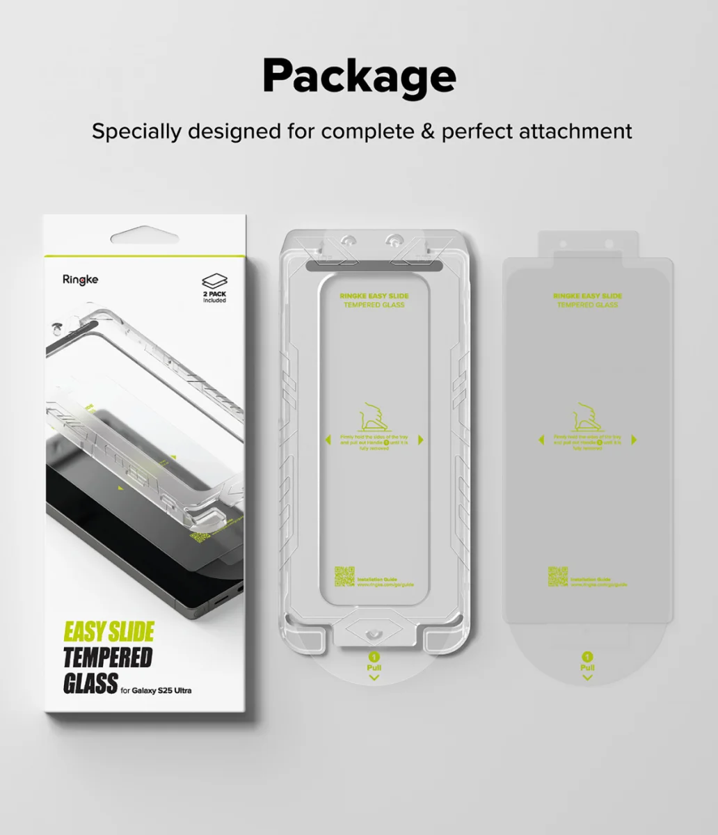 Ringke Easy Slide Samsung Galaxy S25 Ultra Screen Protector met Jig 2-Pack afbeelding 7