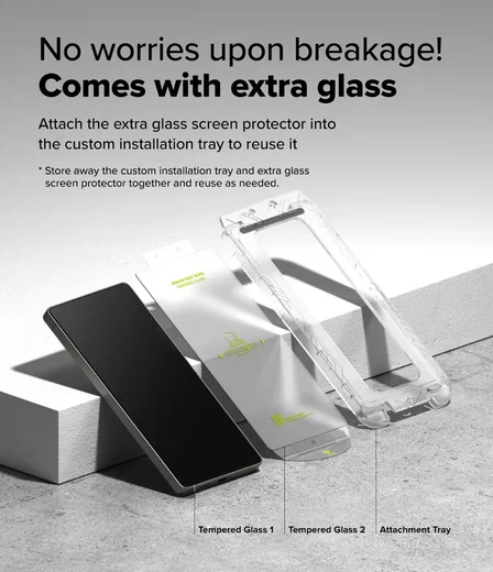 Ringke Easy Slide Samsung Galaxy S25 Ultra Screen Protector met Jig 2-Pack afbeelding 10