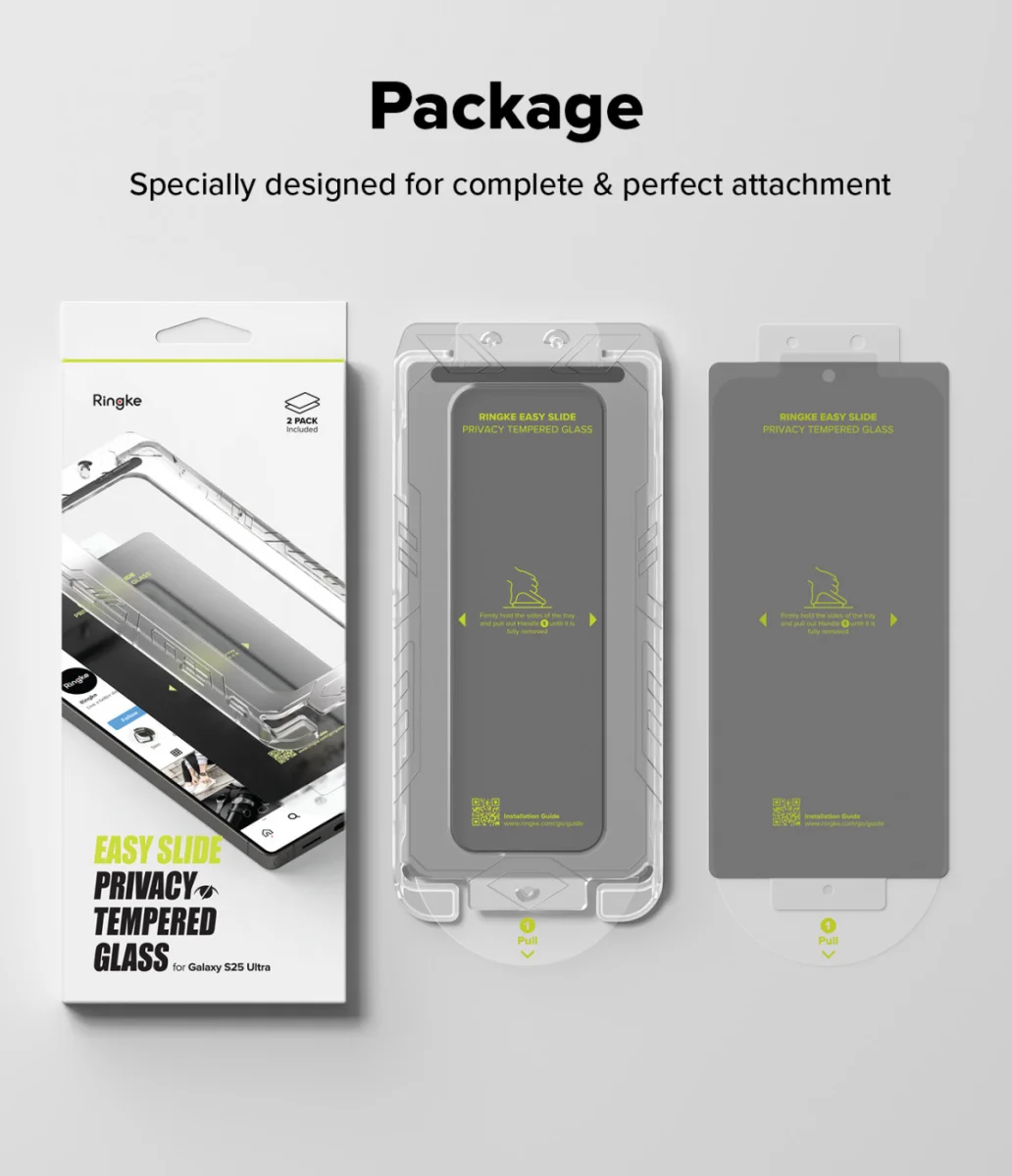 Ringke Easy Slide Privacy Samsung Galaxy S25 Ultra Screen Protector Jig 2-Pack afbeelding 17
