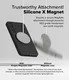 Ringke Silicone Samsung Galaxy S25 Plus Hoesje MagSafe / Qi2 Back Cover Zwart afbeelding 5