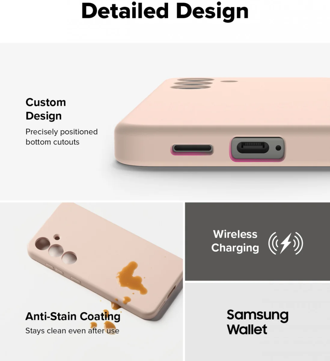 Ringke Silicone Samsung Galaxy S25 Plus Hoesje MagSafe / Qi2 Back Cover Roze afbeelding 10