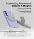 Ringke Silicone Samsung Galaxy S25 Plus Hoesje MagSafe / Qi2 Back Cover Paars afbeelding 5