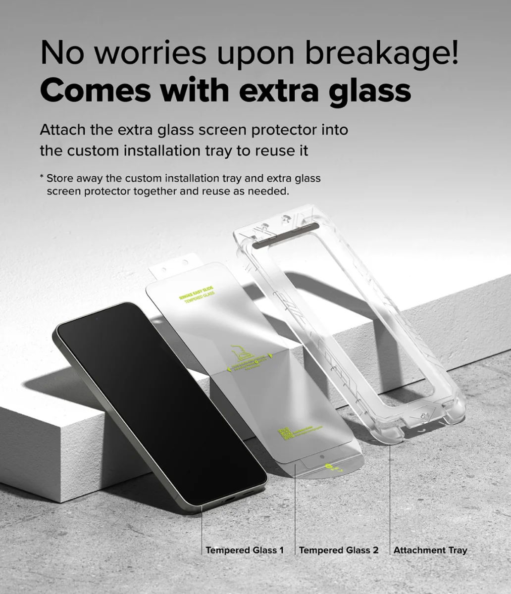 Ringke Easy Slide Samsung Galaxy S24 Plus / S25 Plus Screen Protector Jig 2-Pack afbeelding 9