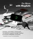 Ringke Silicone Samsung Galaxy S25 Hoesje MagSafe / Qi2 Back Cover Zwart afbeelding 6