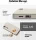 Ringke Silicone Samsung Galaxy S25 Hoesje MagSafe / Qi2 Back Cover Grijs afbeelding 4