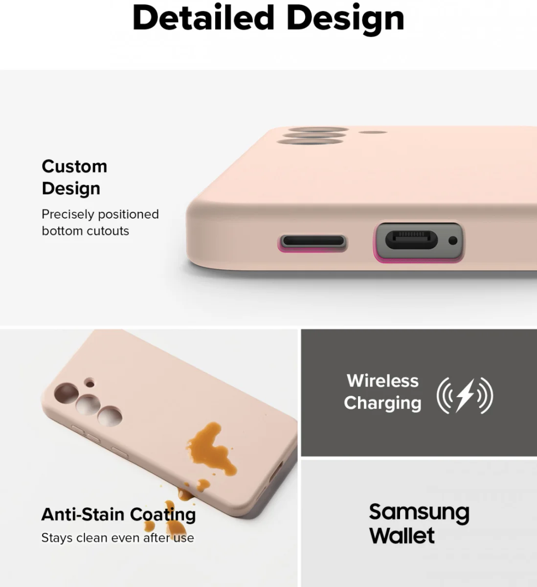 Ringke Silicone Samsung Galaxy S25 Hoesje MagSafe / Qi2 Back Cover Roze afbeelding 10