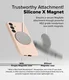 Ringke Silicone Samsung Galaxy S25 Hoesje MagSafe / Qi2 Back Cover Roze afbeelding 8
