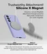 Ringke Silicone Samsung Galaxy S25 Hoesje MagSafe / Qi2 Back Cover Paars afbeelding 5