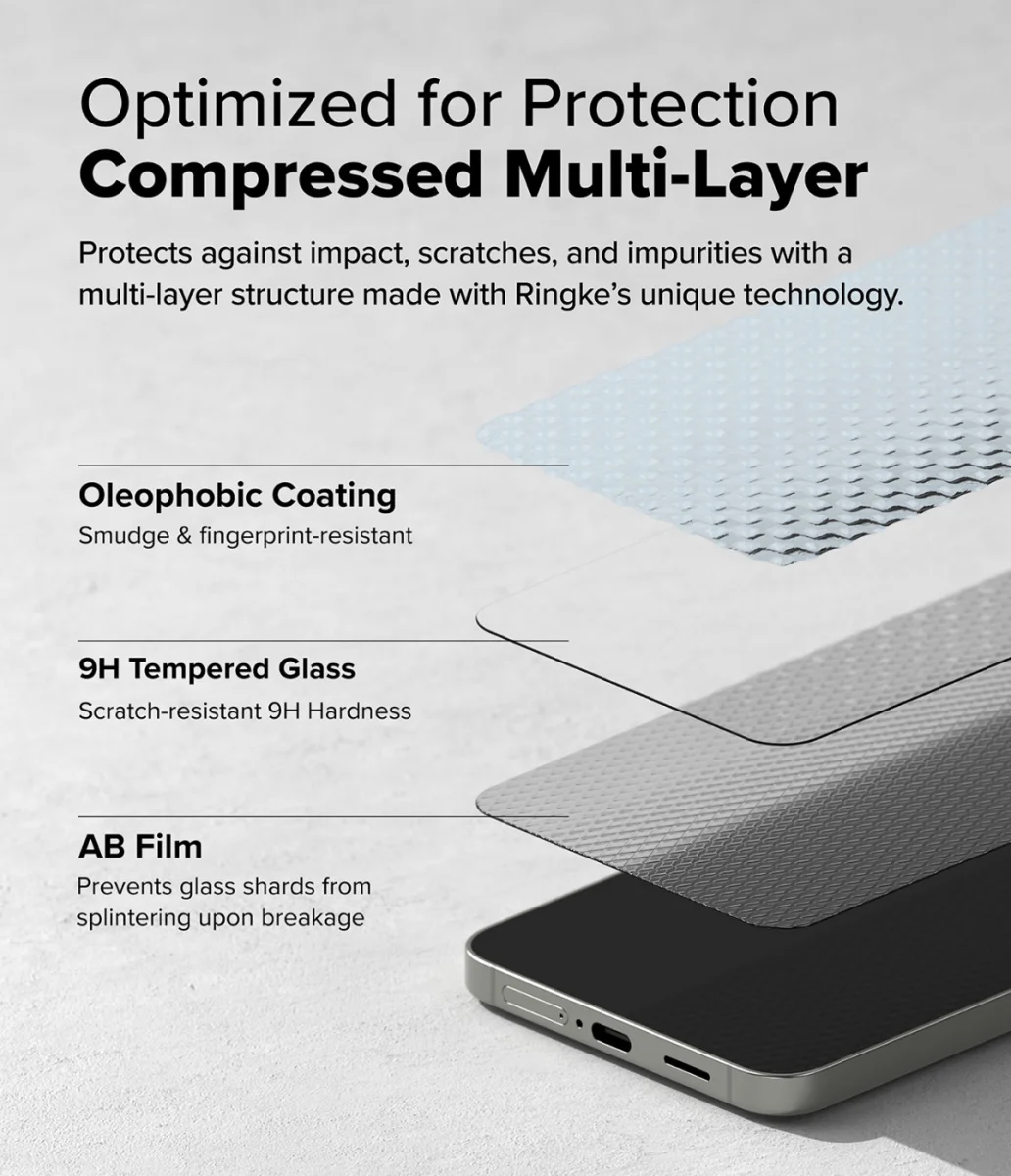 Ringke Easy Slide Samsung Galaxy S24 / S25 Screen Protector met Jig 2-Pack afbeelding 15