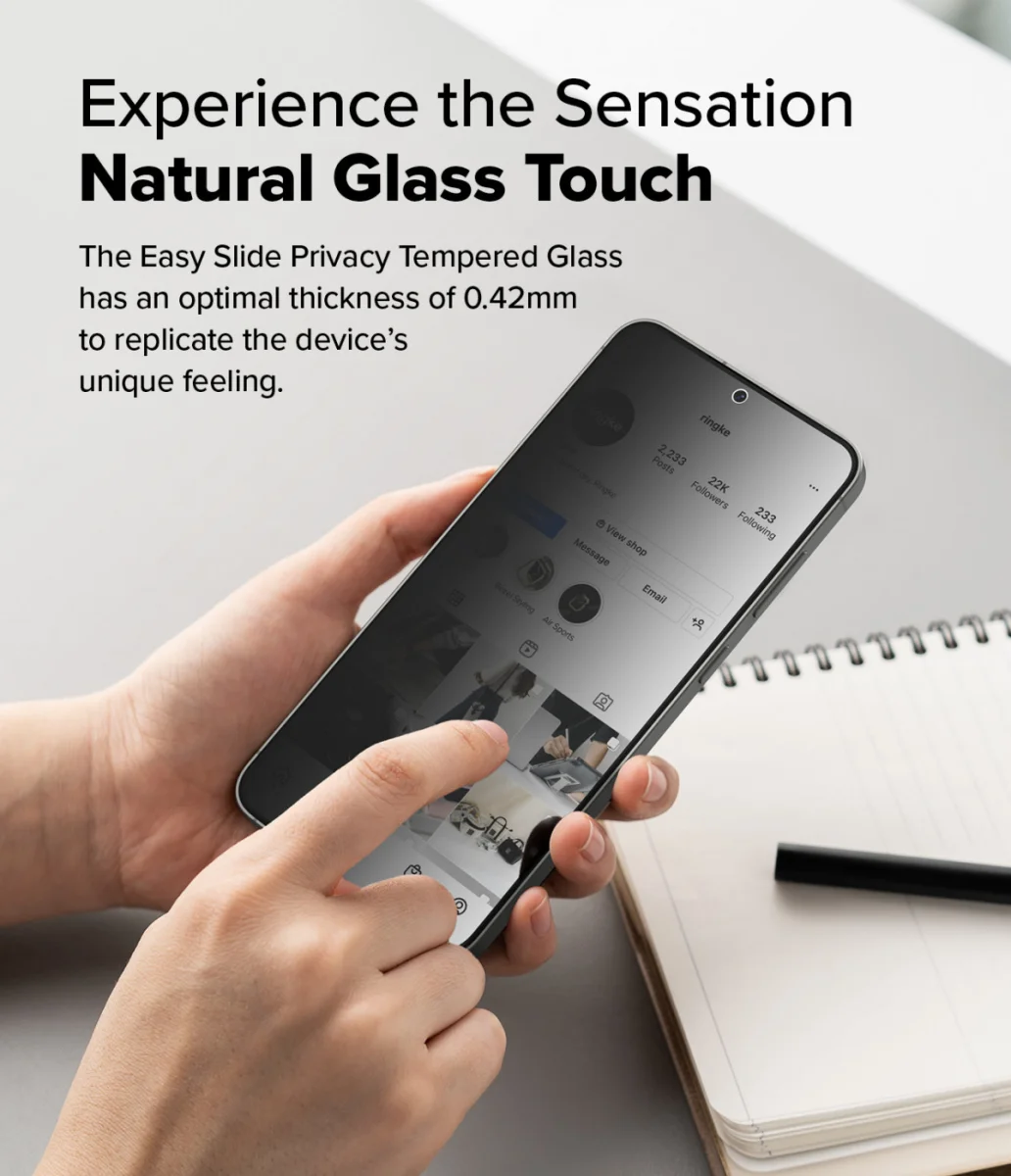 Ringke Easy Slide Privacy Samsung Galaxy S24 / S25 Screen Protector Jig 2-Pack afbeelding 11