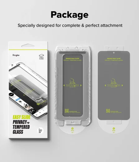 Ringke Easy Slide Privacy Samsung Galaxy S24 / S25 Screen Protector Jig 2-Pack afbeelding 17