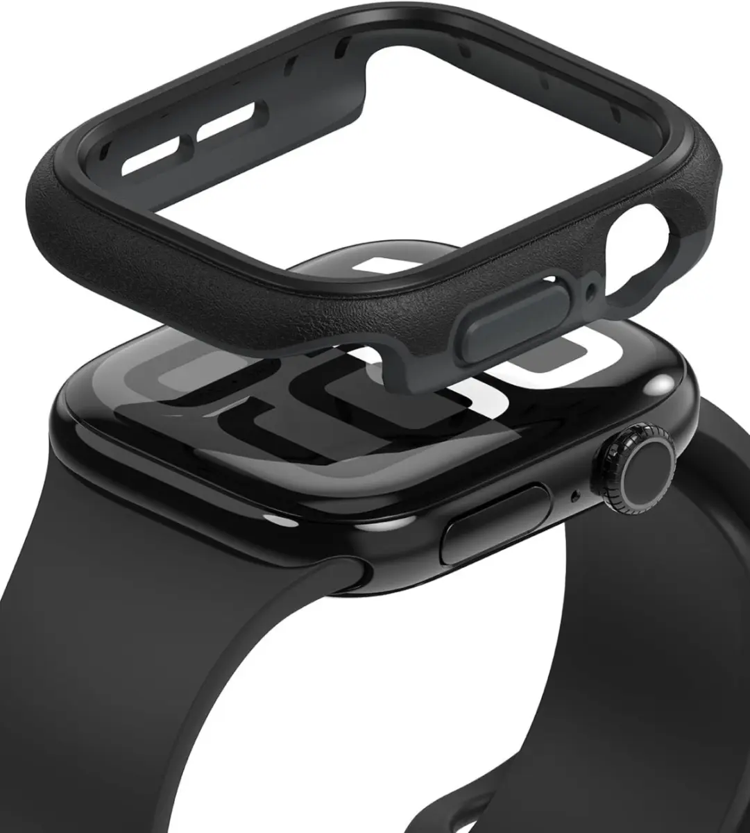 Ringke Onyx - Apple Watch 11/10 46MM Hoesje - Bumper Case Zwart afbeelding 1