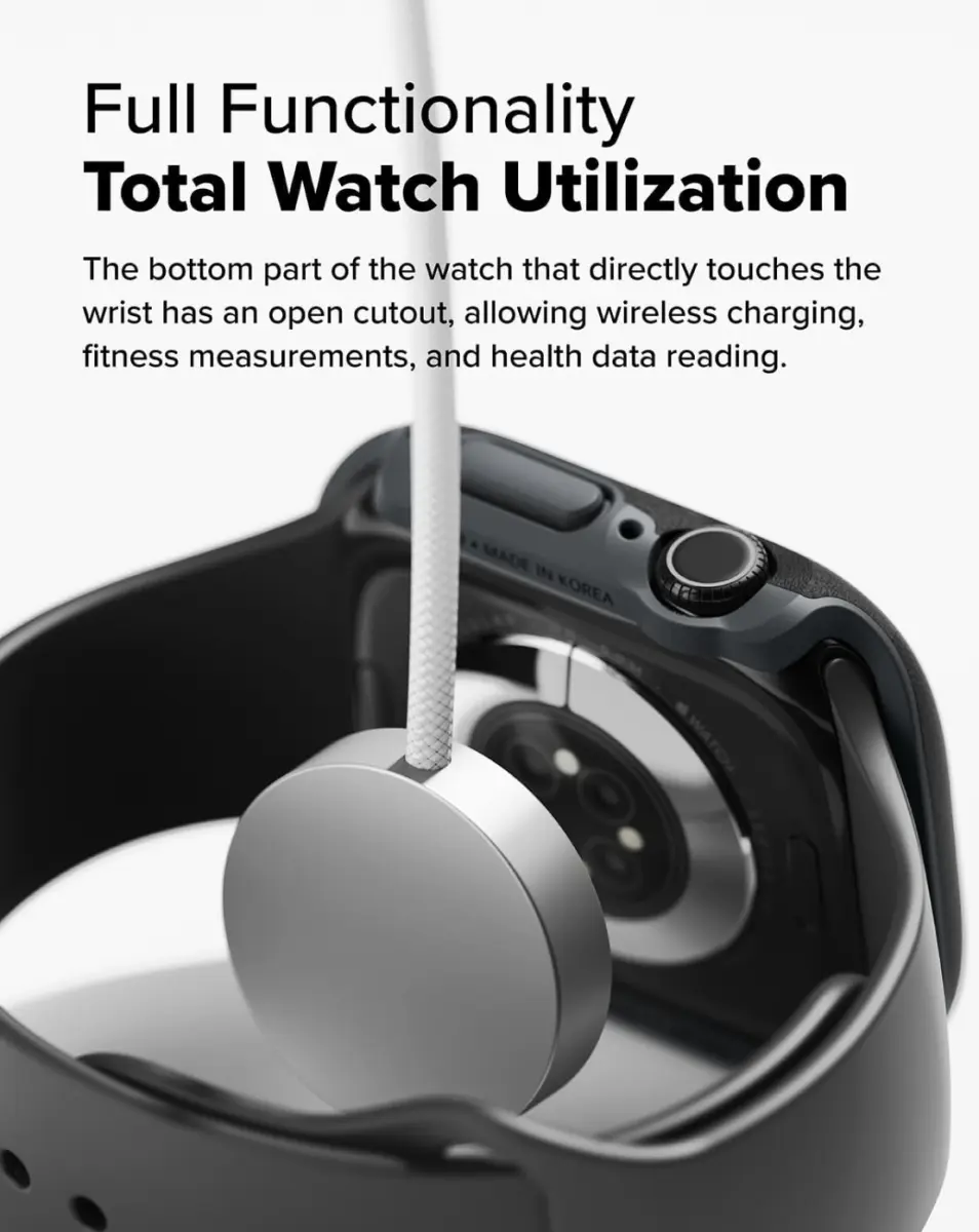 Ringke Onyx - Apple Watch 11/10 46MM Hoesje - Bumper Case Zwart afbeelding 4