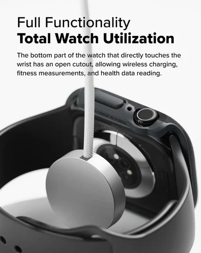 Ringke Onyx - Apple Watch 11/10 46MM Hoesje - Bumper Case Zwart afbeelding 4