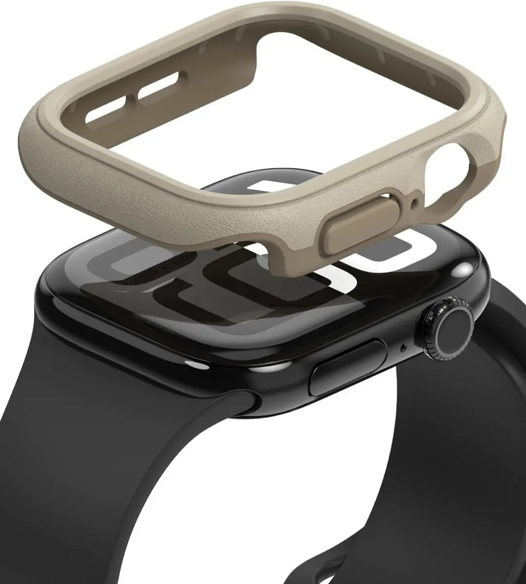 Ringke Onyx - Apple Watch 11/10 46MM Hoesje - Bumper Case Sand afbeelding 1
