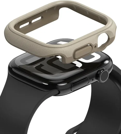 Ringke Onyx - Apple Watch 11/10 46MM Hoesje - Bumper Case Sand afbeelding 1
