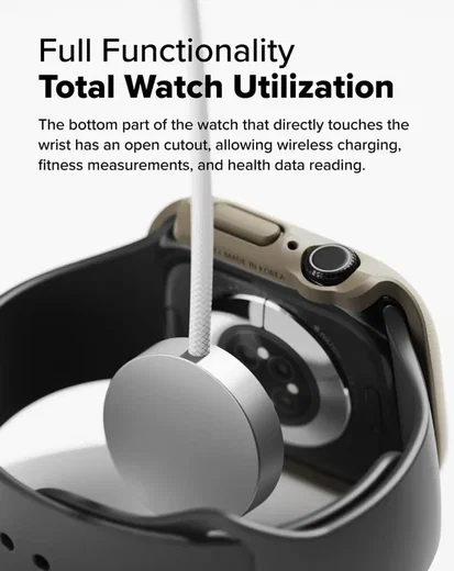 Ringke Onyx - Apple Watch 11/10 46MM Hoesje - Bumper Case Sand afbeelding 5