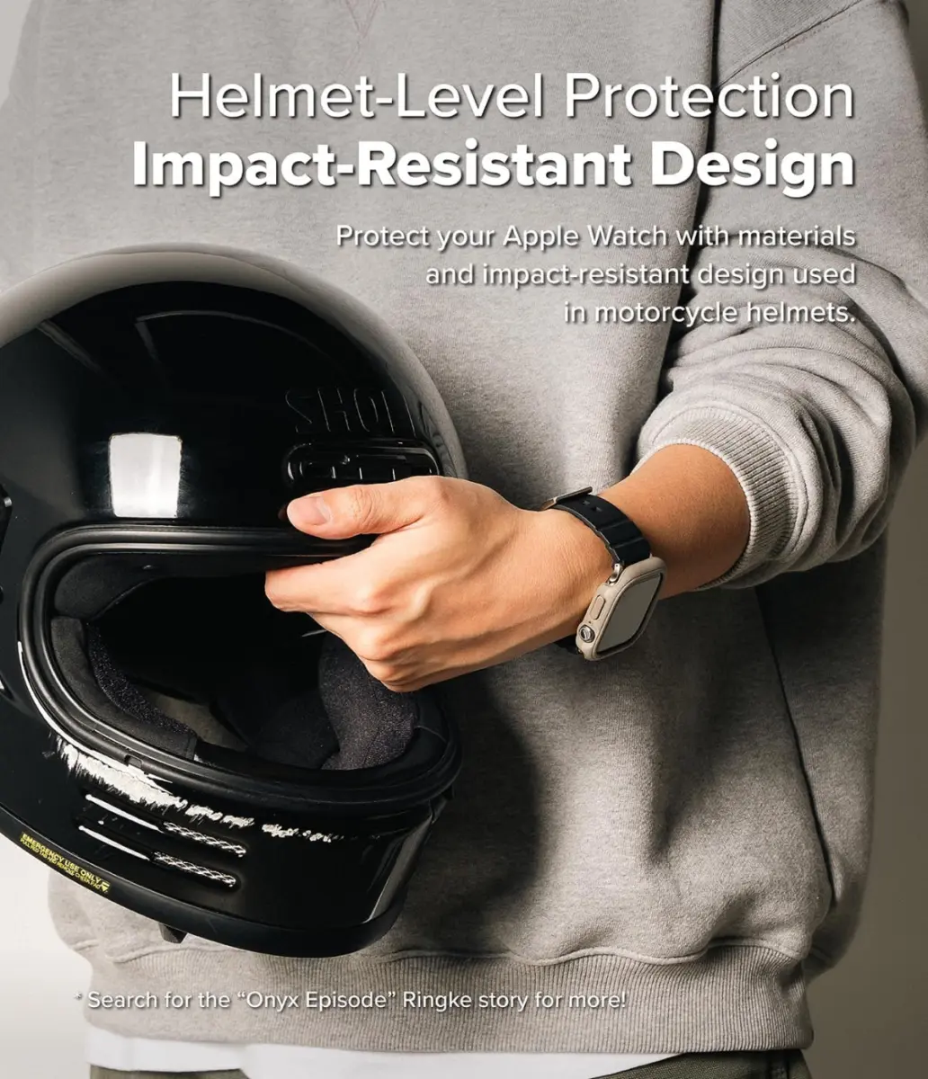 Ringke Onyx - Apple Watch 11/10 46MM Hoesje - Bumper Case Sand afbeelding 6