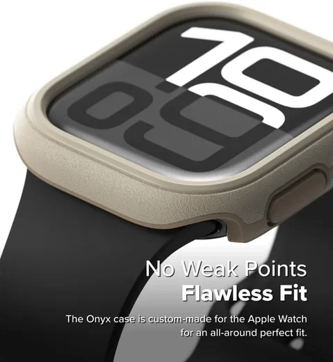 Ringke Onyx - Apple Watch 11/10 46MM Hoesje - Bumper Case Sand afbeelding 7