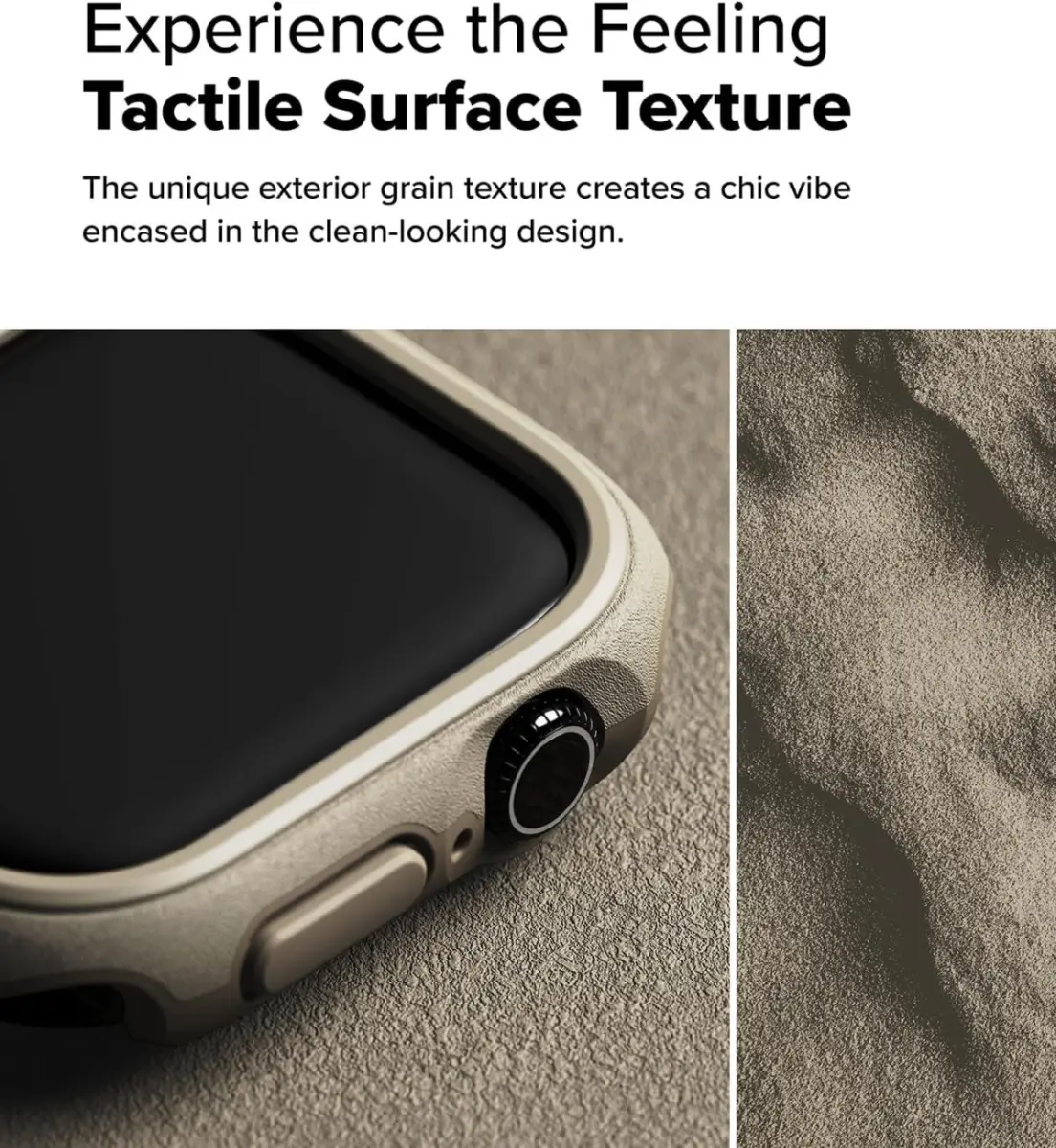 Ringke Onyx - Apple Watch 11/10 46MM Hoesje - Bumper Case Sand afbeelding 8