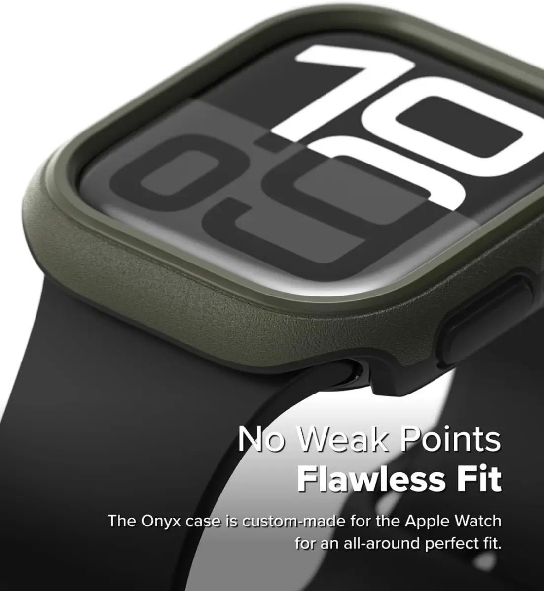 Ringke Onyx - Apple Watch 11/10 46MM Hoesje - Bumper Case Groen afbeelding 6