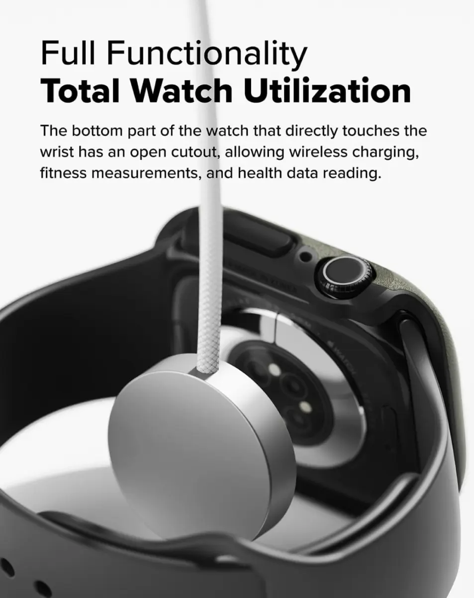 Ringke Onyx - Apple Watch 11/10 46MM Hoesje - Bumper Case Groen afbeelding 7