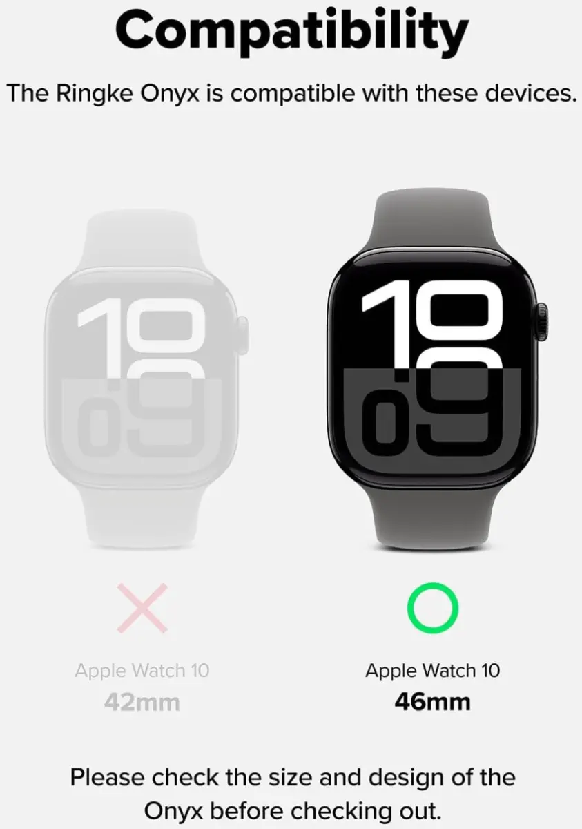 Ringke Onyx - Apple Watch 11/10 46MM Hoesje - Bumper Case Blauw afbeelding 2