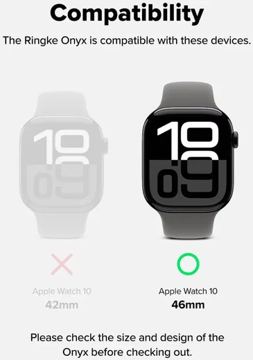 Ringke Onyx - Apple Watch 11/10 46MM Hoesje - Bumper Case Blauw afbeelding 2