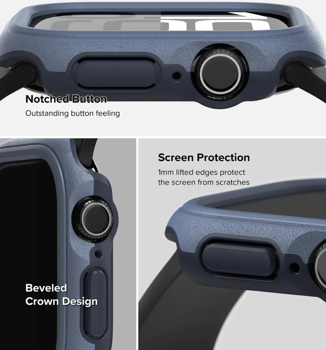 Ringke Onyx - Apple Watch 11/10 46MM Hoesje - Bumper Case Blauw afbeelding 9