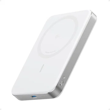 Anker MagGo 15W Slim Qi2 / MagSafe Powerbank met USB-C Poort 10.000mAh Wit