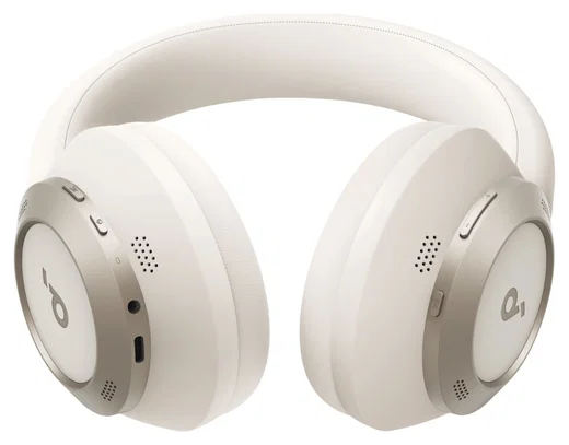 Anker Soundcore Space One Pro Over-Ear Koptelefoon met Noise Cancelling Wit afbeelding 4