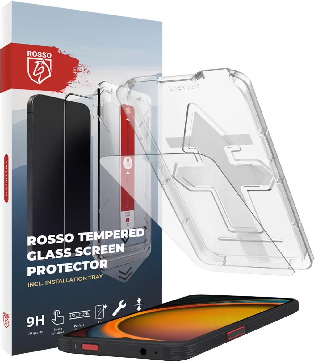 Rosso Samsung Galaxy Xcover 7/7 Pro Tempered Glass Installatietray Dust Removal afbeelding 1