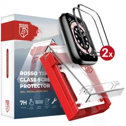 Rosso Apple Watch 4/5/6/SE 44MM Tempered Glass - Screen Protector Tray 2-Pack afbeelding