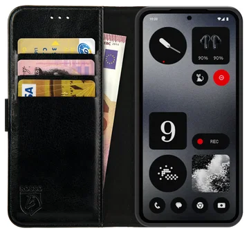 Rosso Element Nothing CMF Phone 2 Pro Hoesje Book Case Wallet Zwart