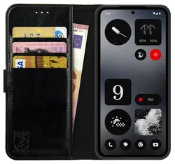 Rosso Element Nothing CMF Phone 2 Pro Hoesje Book Case Wallet Zwart afbeelding
