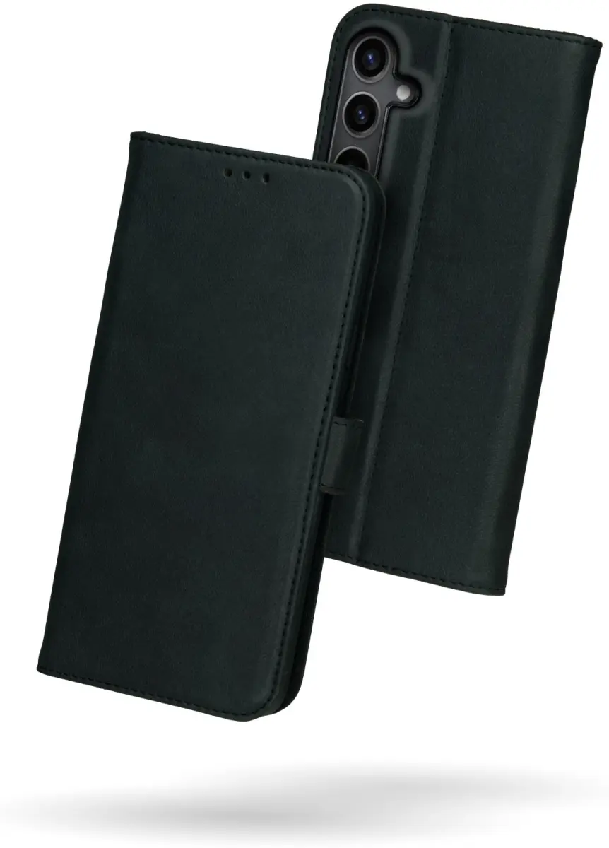 Rosso Deluxe Samsung Galaxy A16 Hoesje Echt Leer Book Case Zwart afbeelding 9