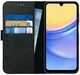 Rosso Deluxe Samsung Galaxy A16 Hoesje Echt Leer Book Case Zwart afbeelding 1