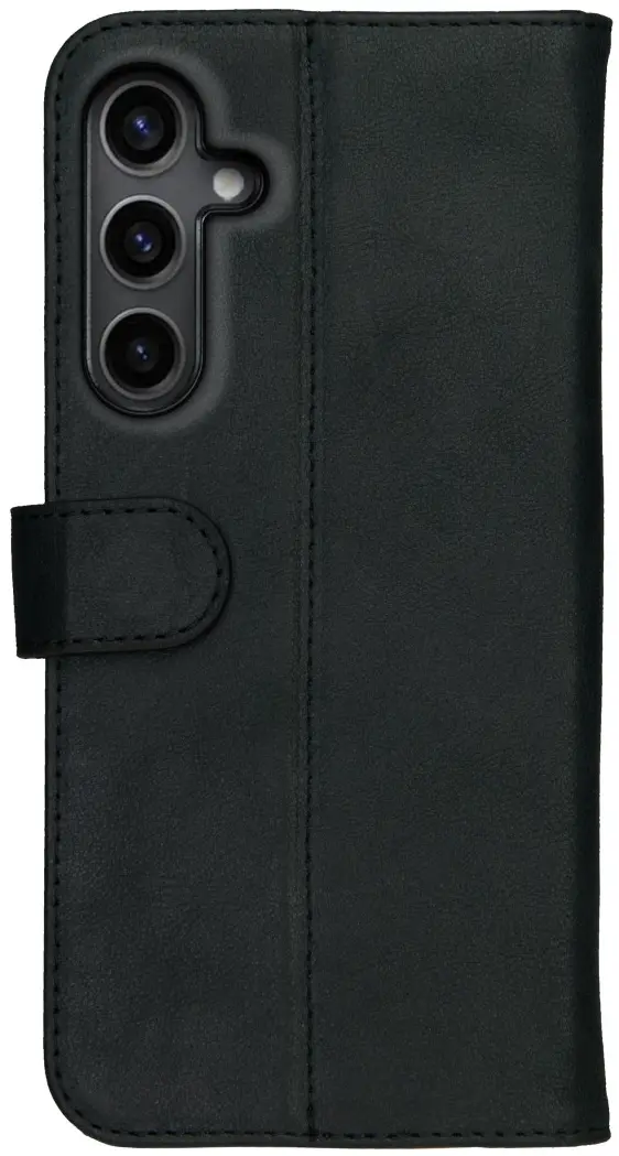 Rosso Deluxe Samsung Galaxy A16 Hoesje Echt Leer Book Case Zwart afbeelding 2