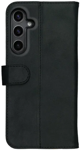 Rosso Deluxe Samsung Galaxy A16 Hoesje Echt Leer Book Case Zwart afbeelding 2