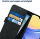 Rosso Deluxe Samsung Galaxy A16 Hoesje Echt Leer Book Case Zwart afbeelding 7
